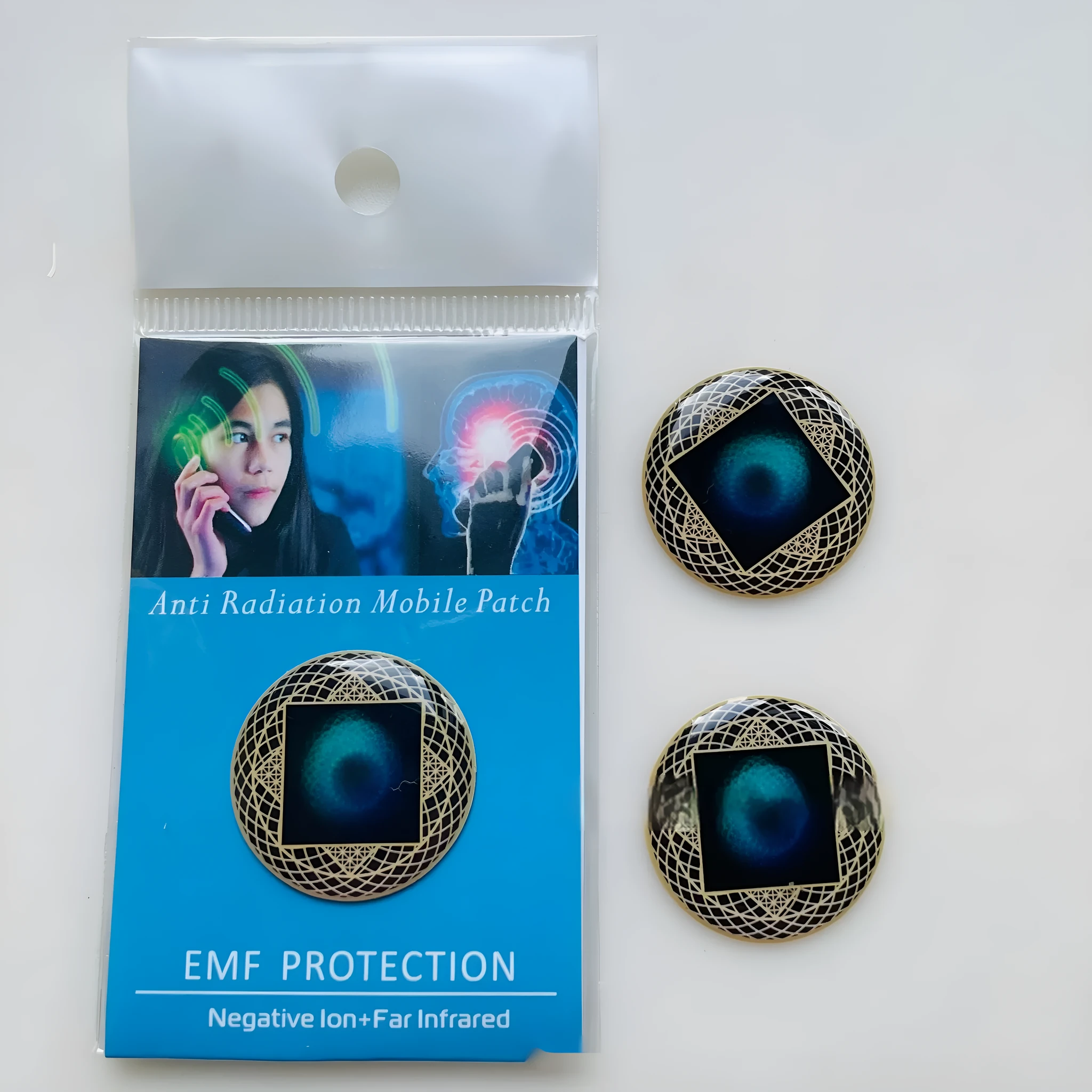 Anion Phone Sticker THz Energy Shield 1 pack, radiation elimination sticker for mobile phone, default style