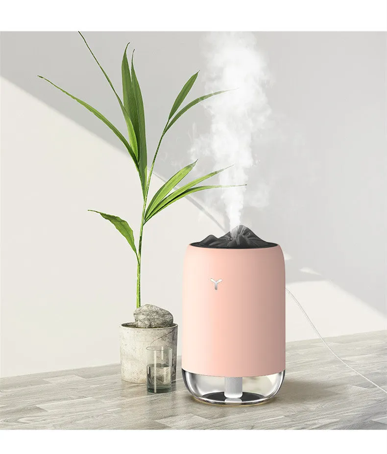 Magic Flame ultrasonic humidifier in columnar design with single fog outlet
