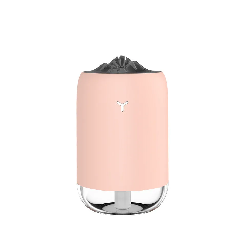 Magic Flame ultrasonic humidifier in columnar design with single fog outlet
