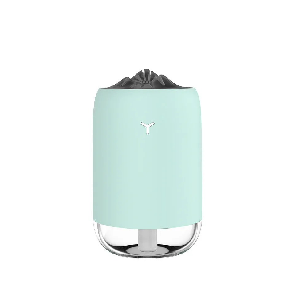 Magic Flame ultrasonic humidifier in columnar design with single fog outlet