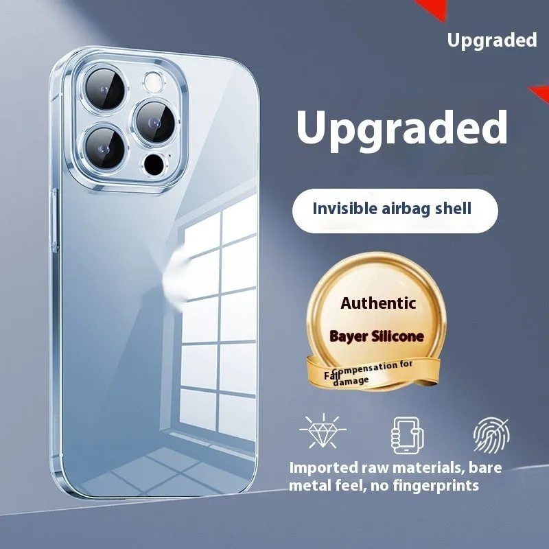 Ultra-thin transparent phone case for iPhone 15 Pro Max with drop-proof protection