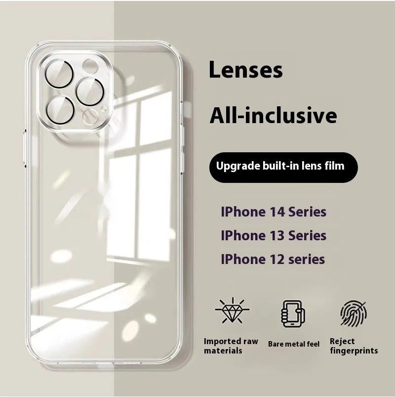 Ultra-thin transparent phone case for iPhone 15 Pro Max with drop-proof protection