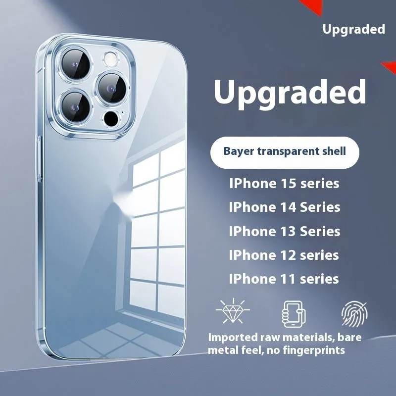 Ultra-thin transparent phone case for iPhone 15 Pro Max with drop-proof protection