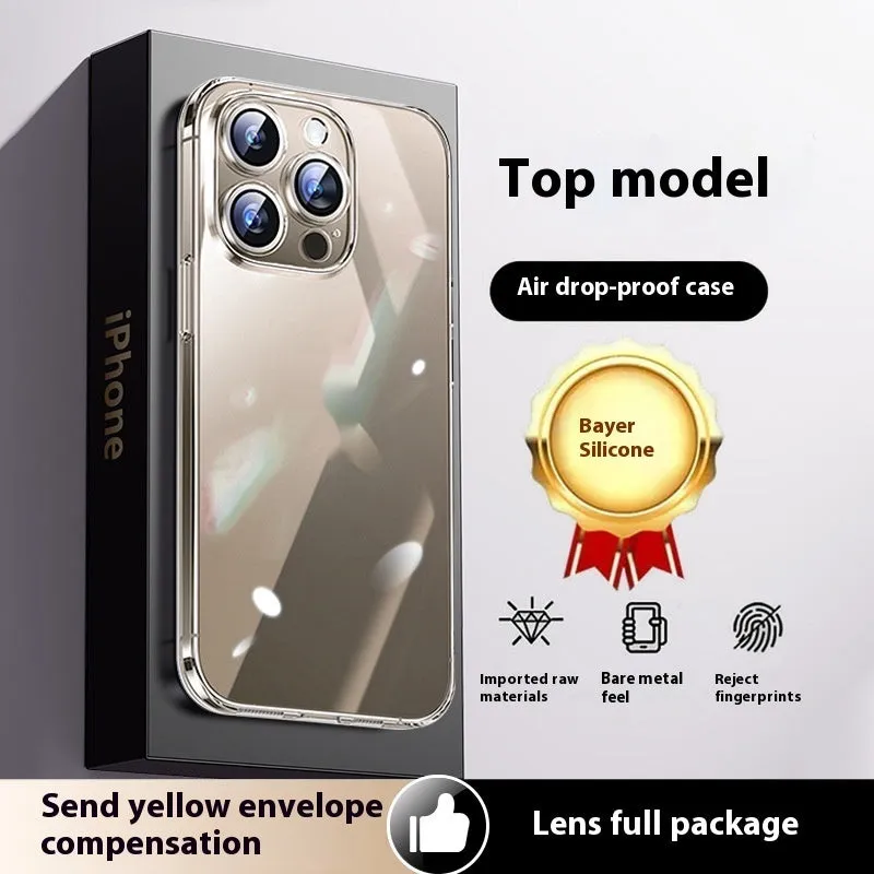 Ultra-thin transparent phone case for iPhone 15 Pro Max with drop-proof protection