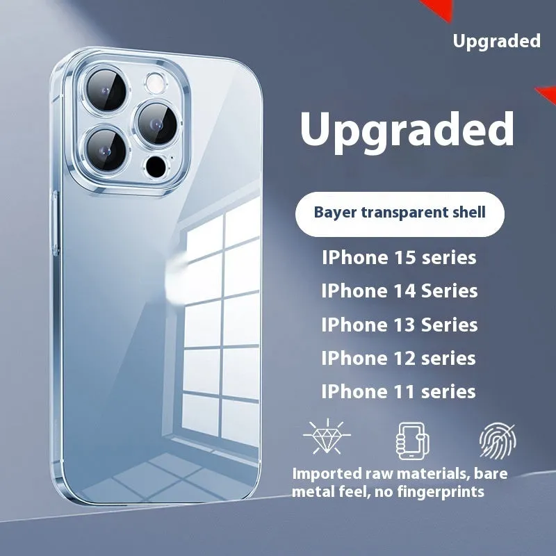Ultra-thin transparent phone case for iPhone 15 Pro Max with drop-proof protection