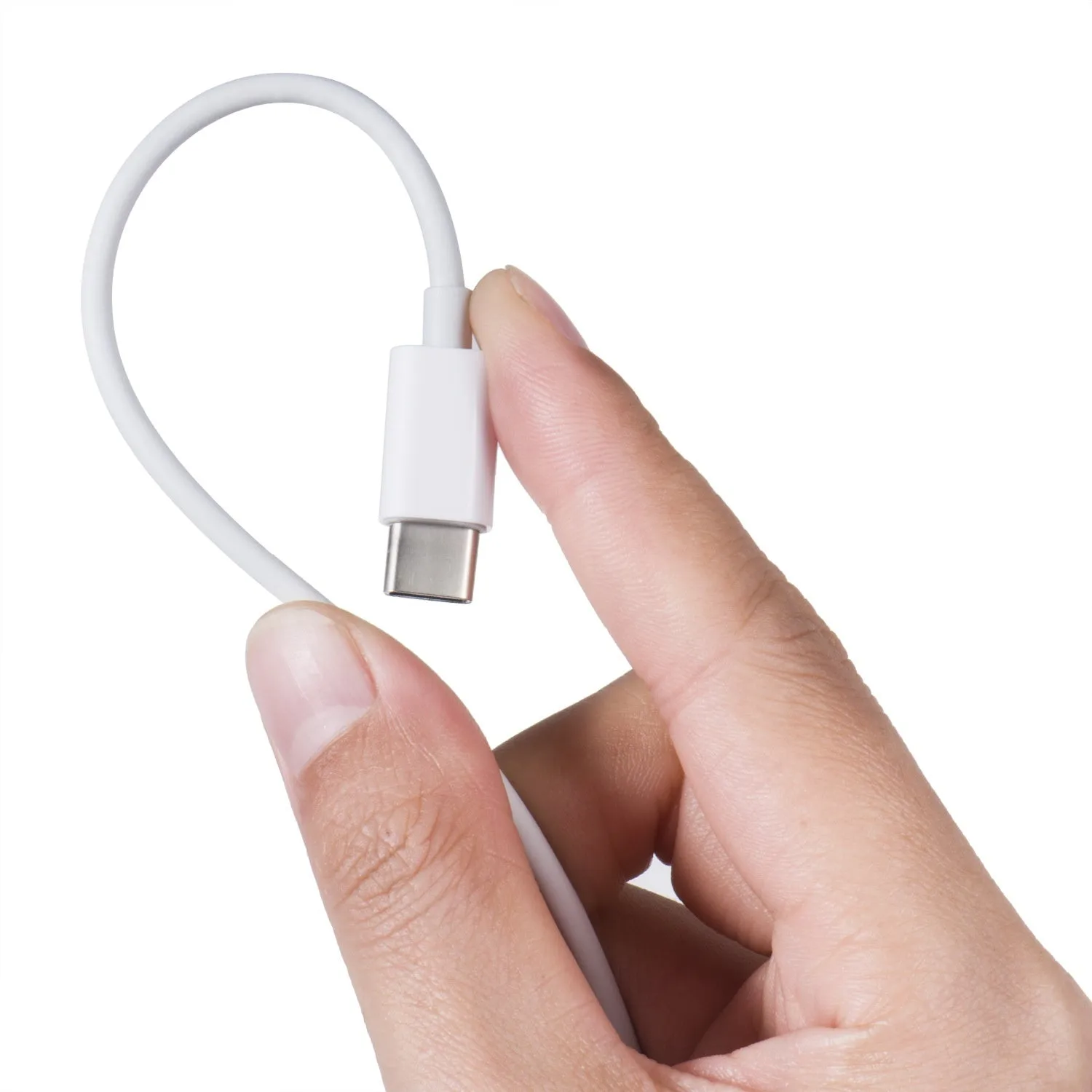 White 1-metre TPE 6A Type-C fast charging USB cable for smartphones and tablets