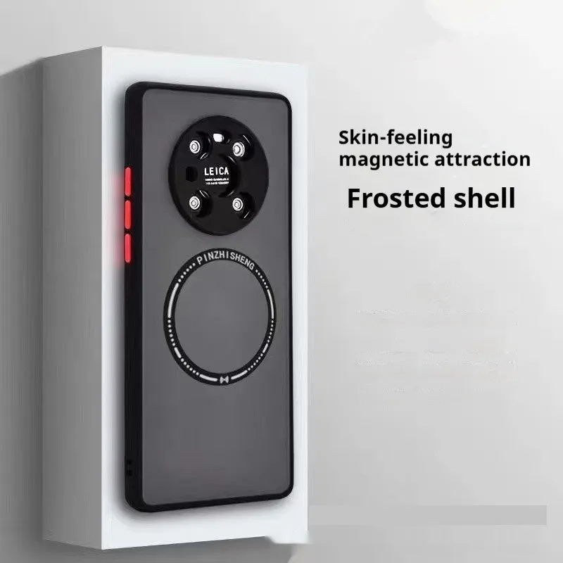 Frosted magnetic PC phone case for Apple iPhone in Phantom Magnetic Black