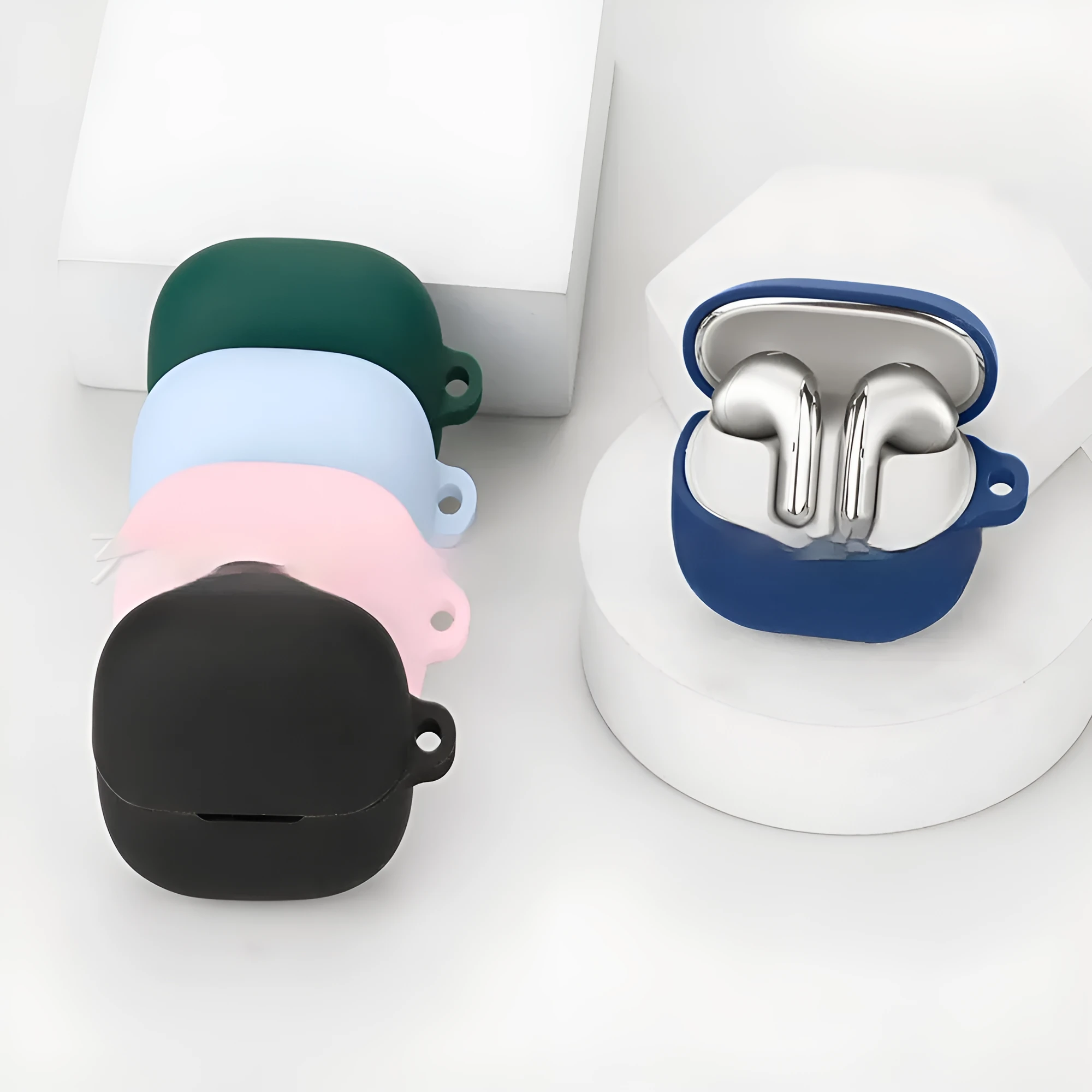 Soft silicone protective case for Buds5 Bluetooth headset in nude colour options