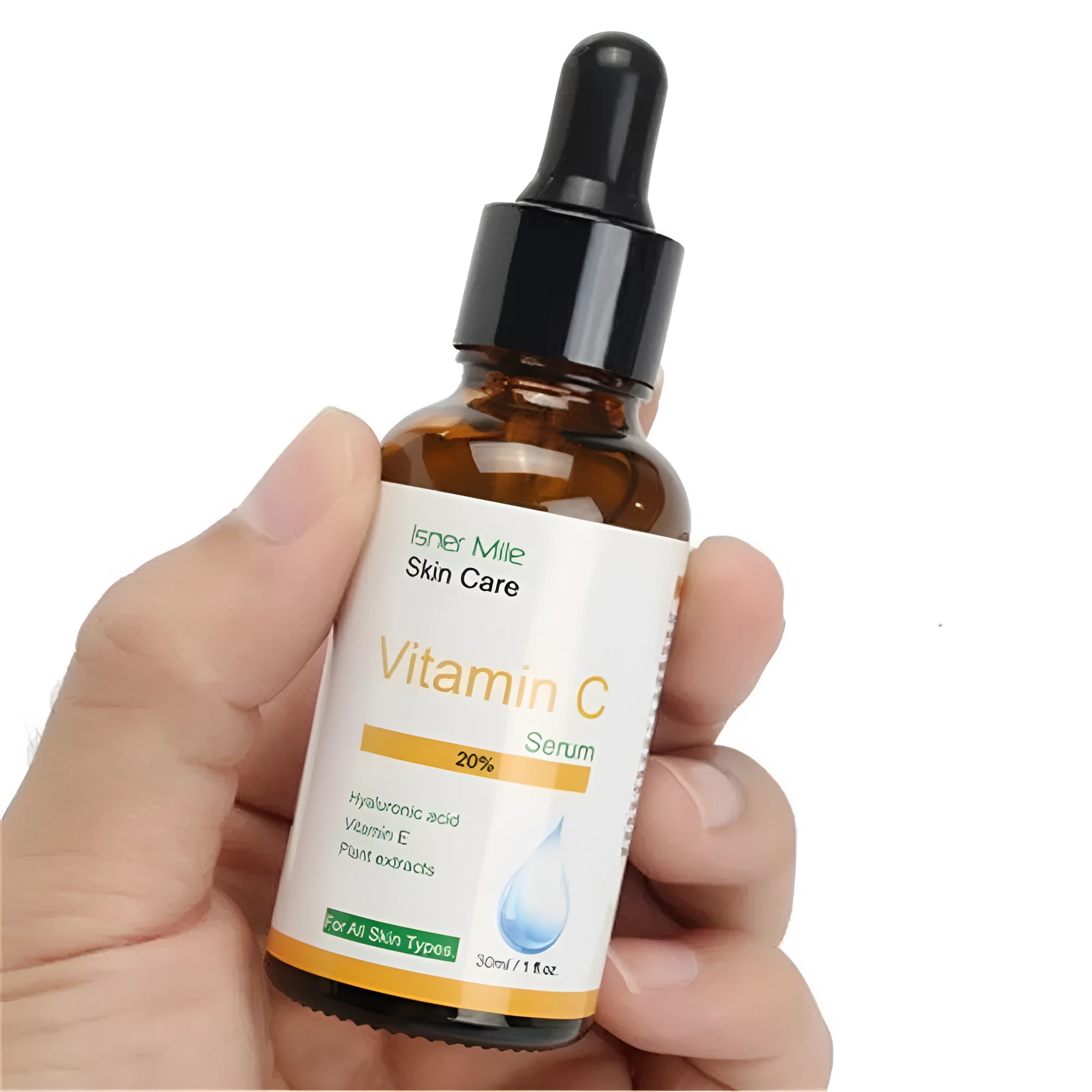 30ml bottle of vitamin C undiluted brightening and firming face essence serum.