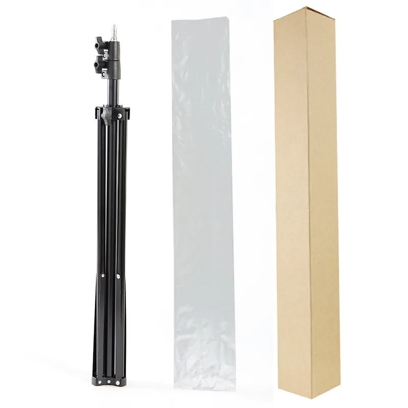 Telescopic fill light bracket for live streaming photography, metal iron electrophoresis, 1.6m height model