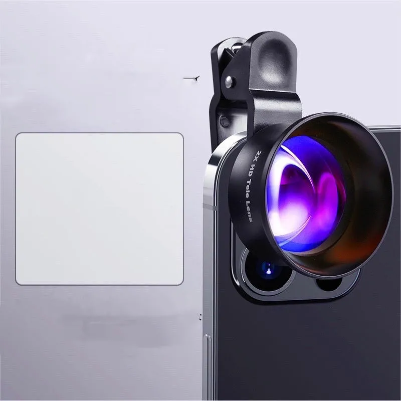 6K SLR-level super wide-angle HD macro external phone camera lens kit in Fashion Black
