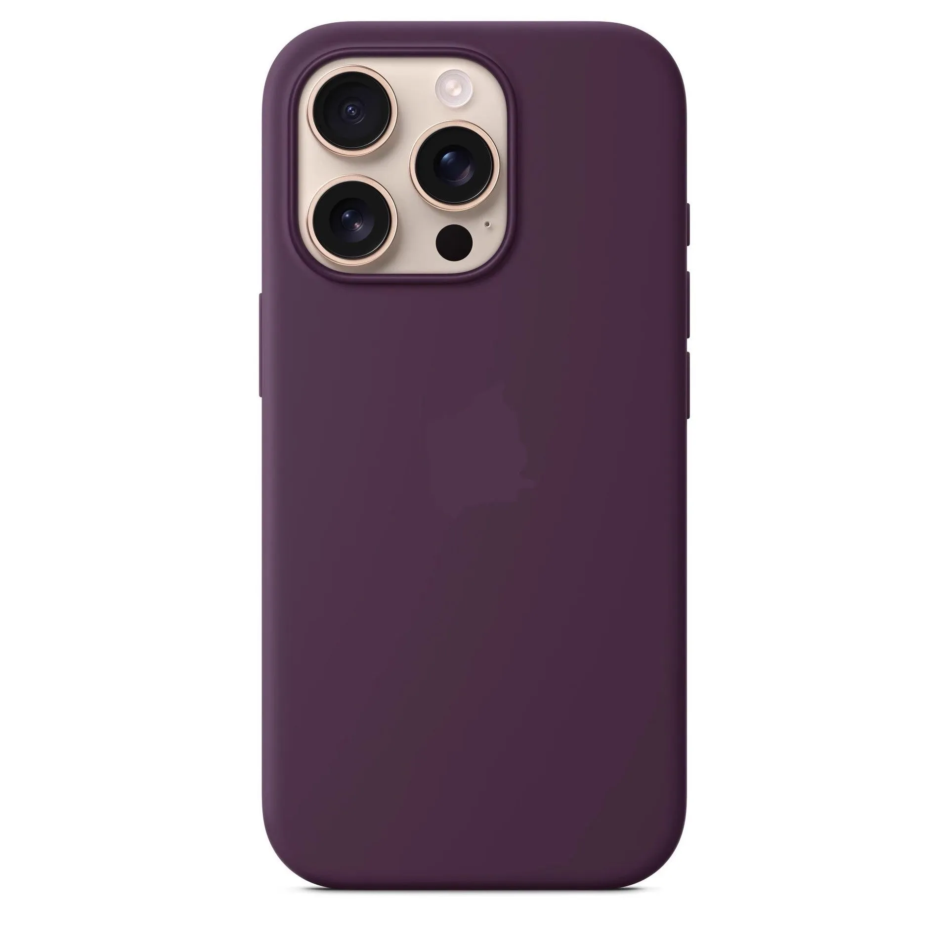 Magnetic liquid silicone phone case in blue for iPhone 16 Pro Max with all-inclusive design