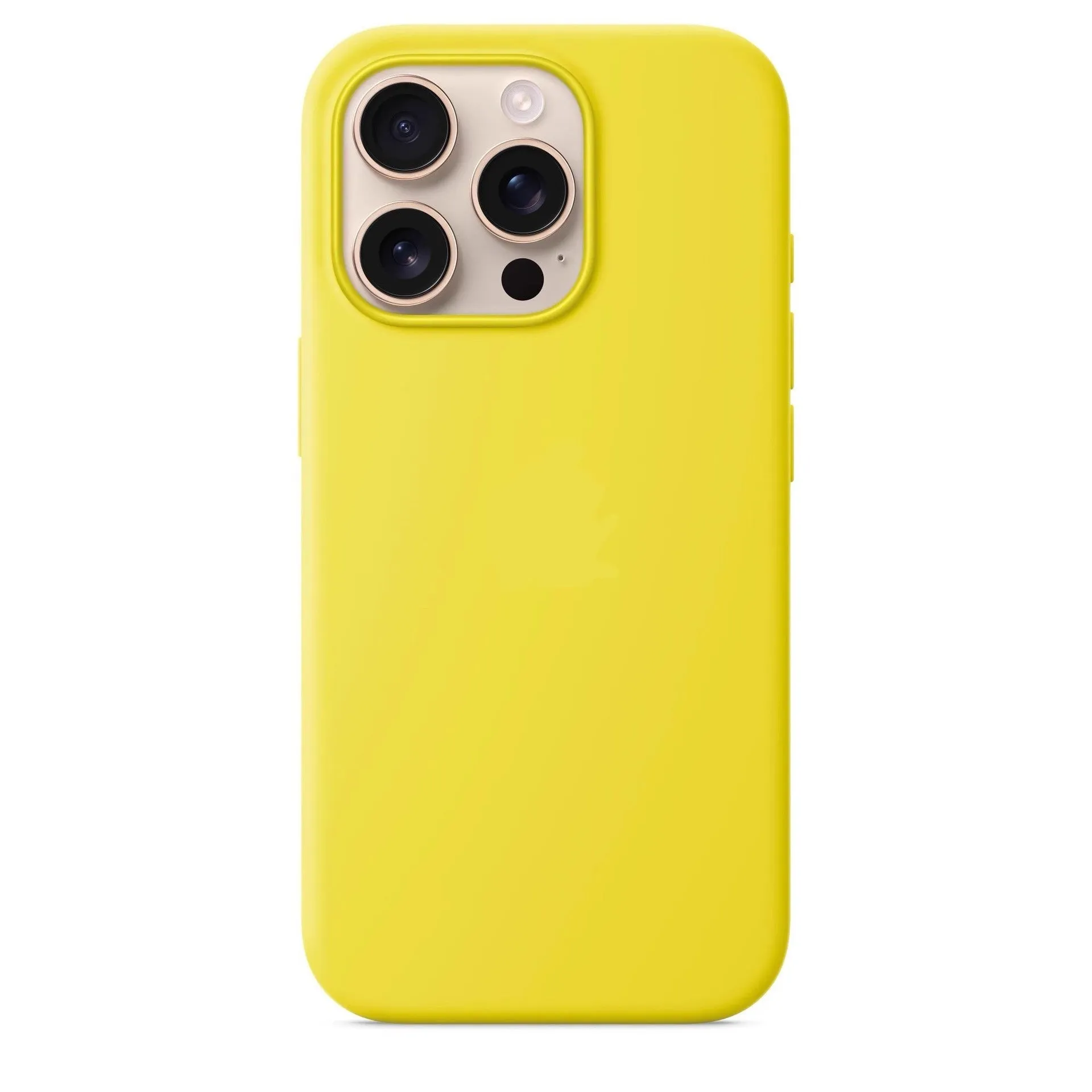 Magnetic liquid silicone phone case in blue for iPhone 16 Pro Max with all-inclusive design