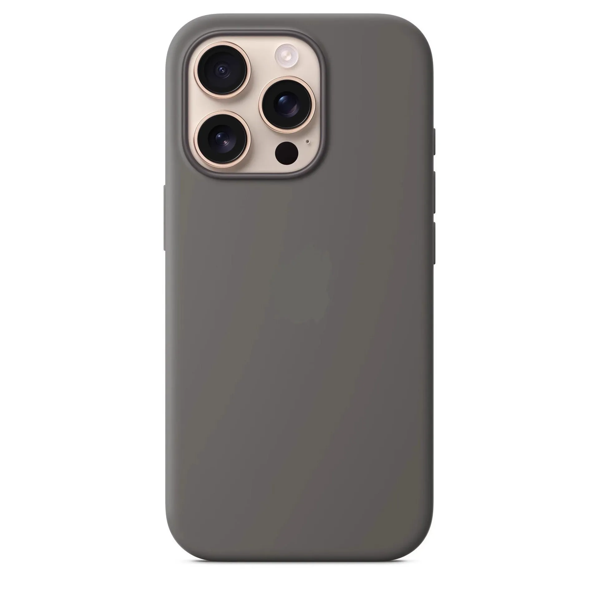 Magnetic liquid silicone phone case in blue for iPhone 16 Pro Max with all-inclusive design