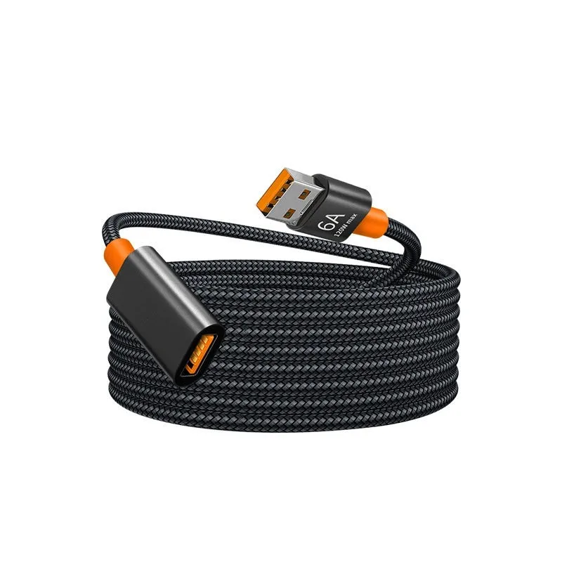 USB 3.0 extension cable, 1.5m, with male and female connectors for computer peripherals