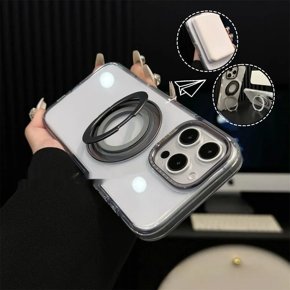 Rotating pivot phone case for iPhone with stand and magnetic function in eight colour options