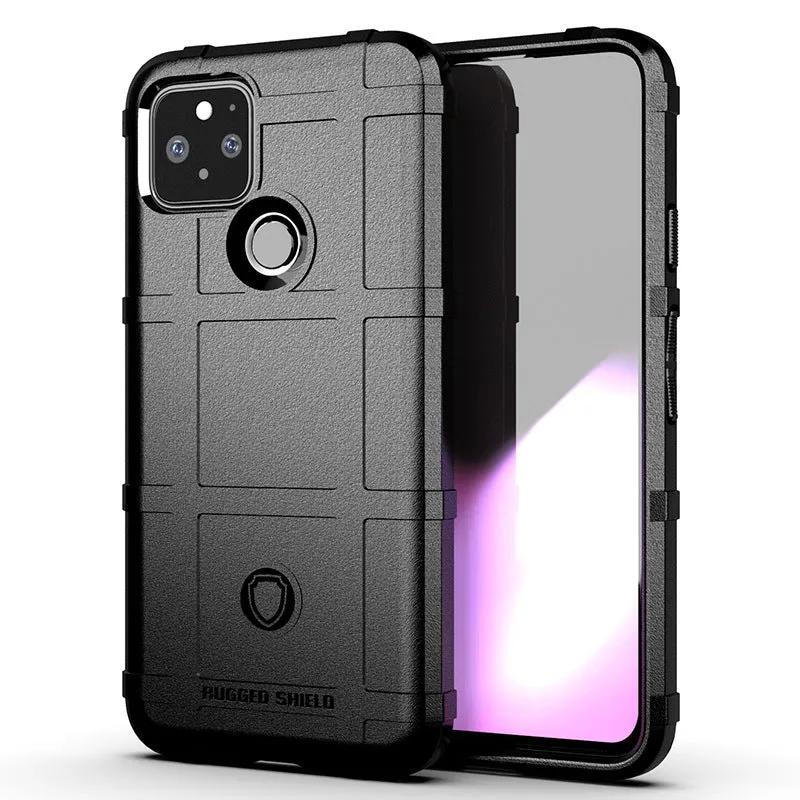 Frosted TPU phone case for Google Pixel 5 in black with slim back cover design