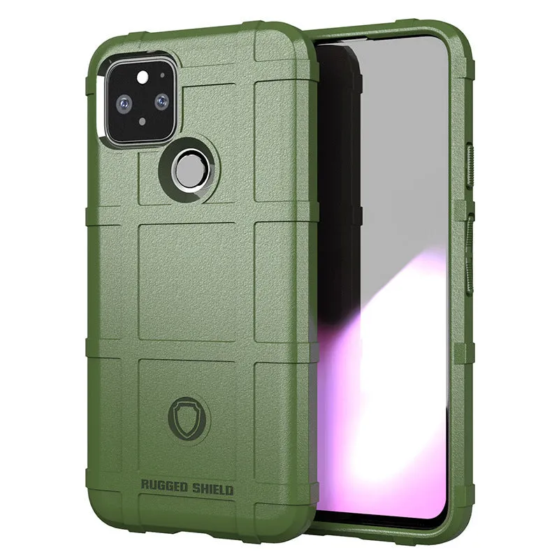 Frosted TPU phone case for Google Pixel 5 in black with slim back cover design
