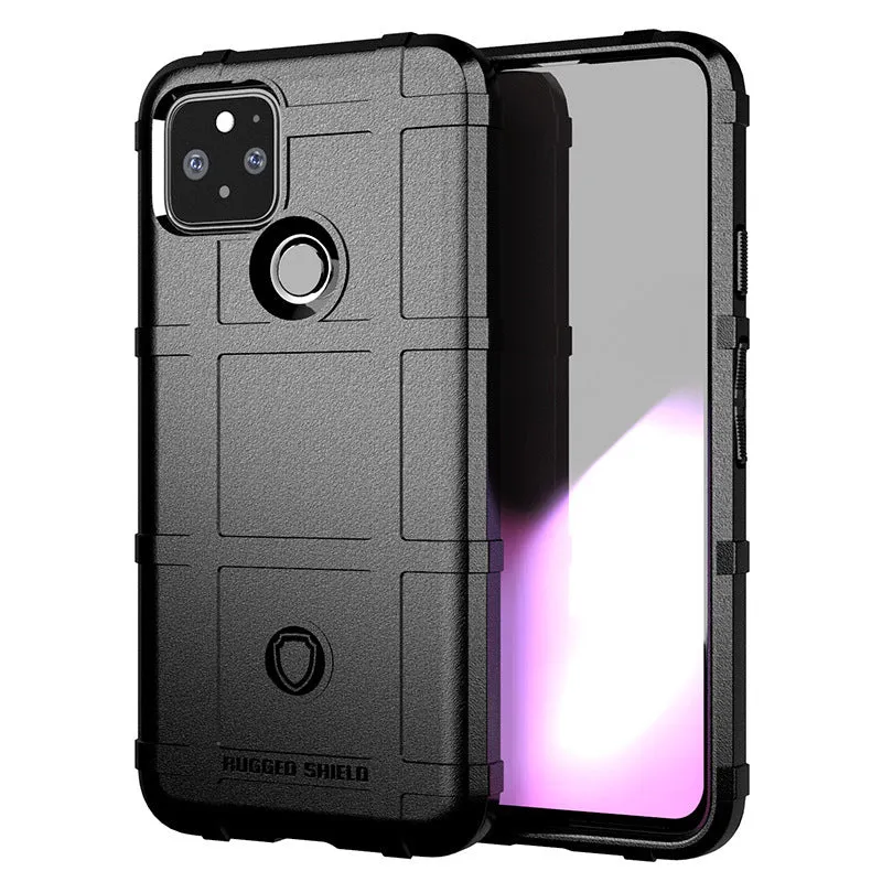Frosted TPU phone case for Google Pixel 5 in black with slim back cover design