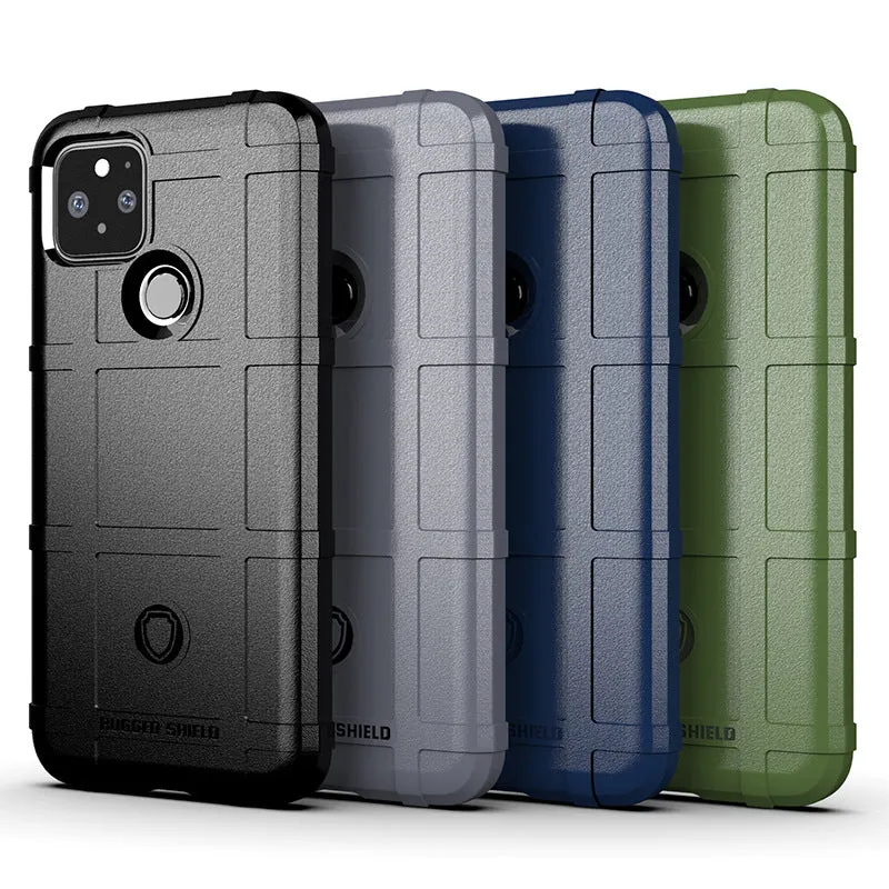Frosted TPU phone case for Google Pixel 5 in black with slim back cover design