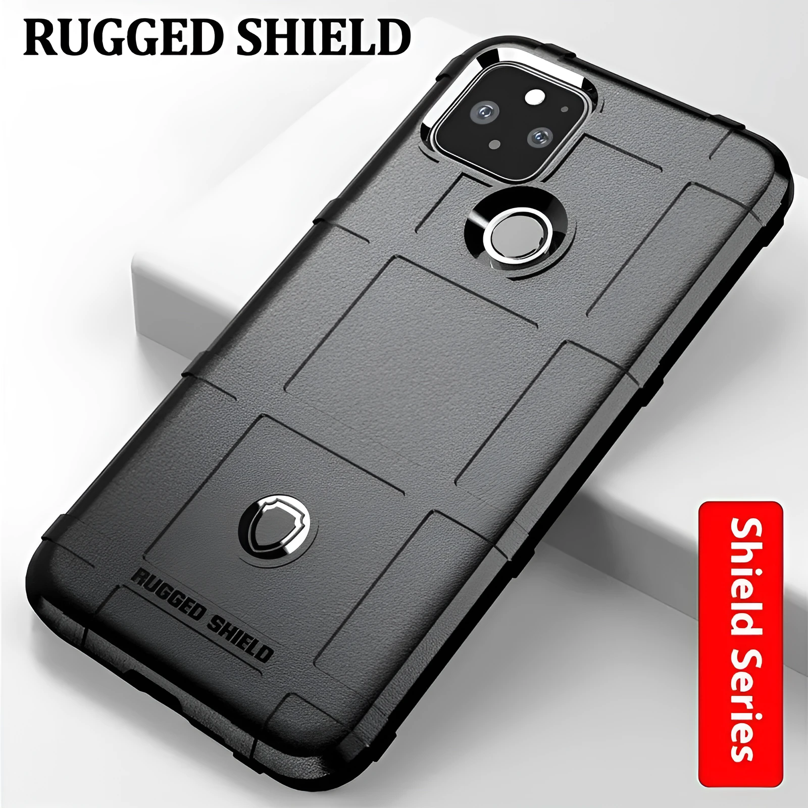 Frosted TPU phone case for Google Pixel 5 in black with slim back cover design