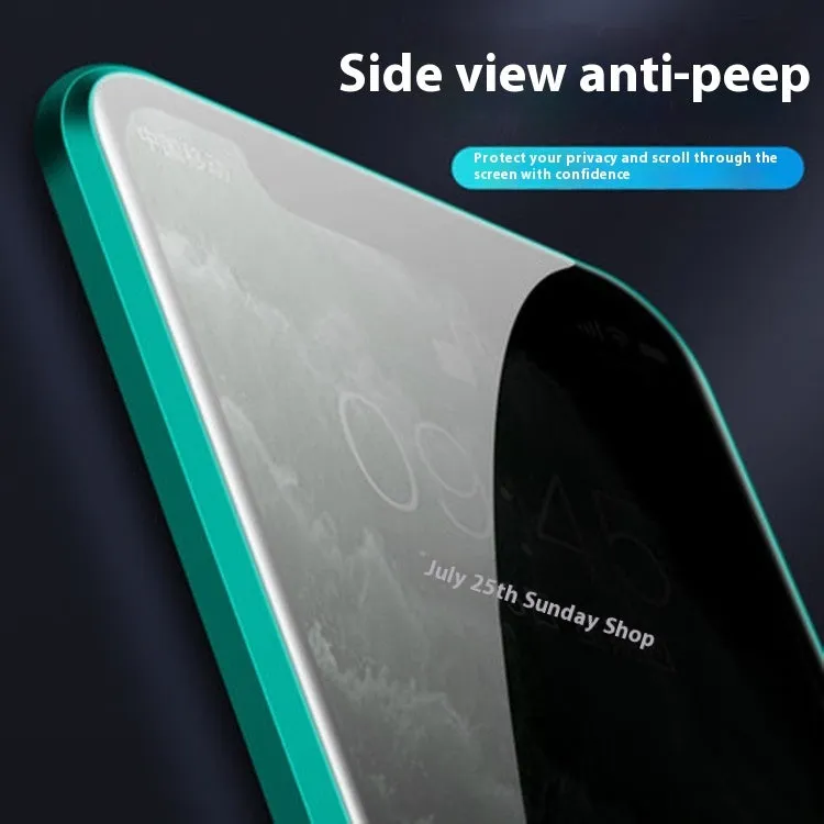 Magnetic aluminium alloy and glass back cover case for iPhone 16, available in different transparent colors with anti-peep screen