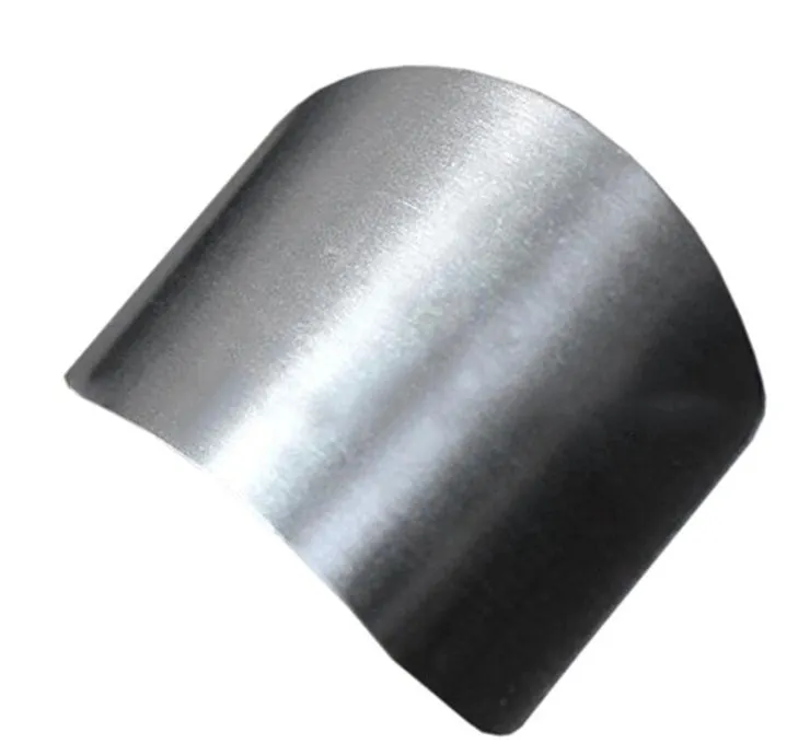 Stainless steel finger guard for vegetable chopping safety in single and double finger sizes