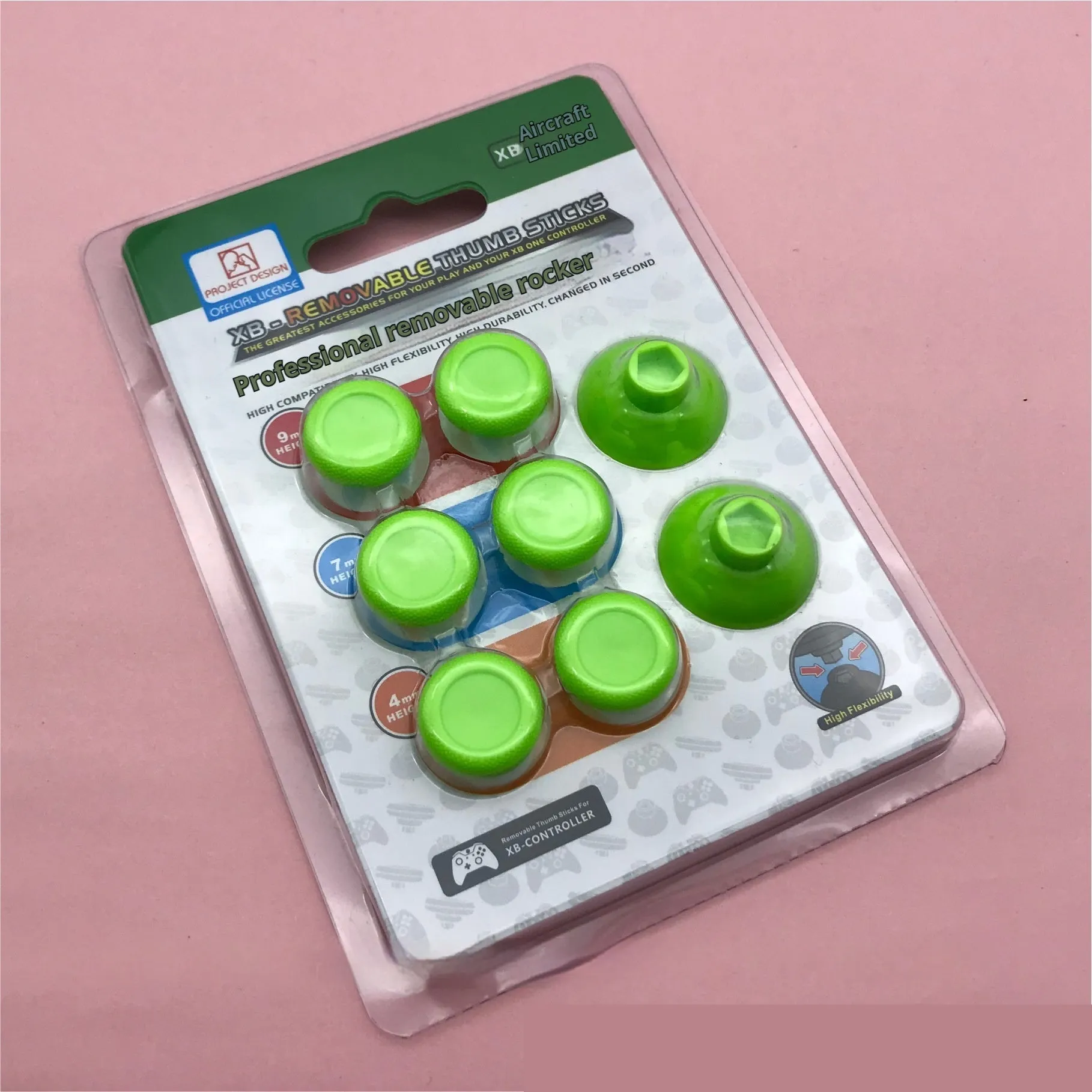 Set of 8 non-slip replacement joystick buttons in various colours for PS4 PS5 Xbox One controllers