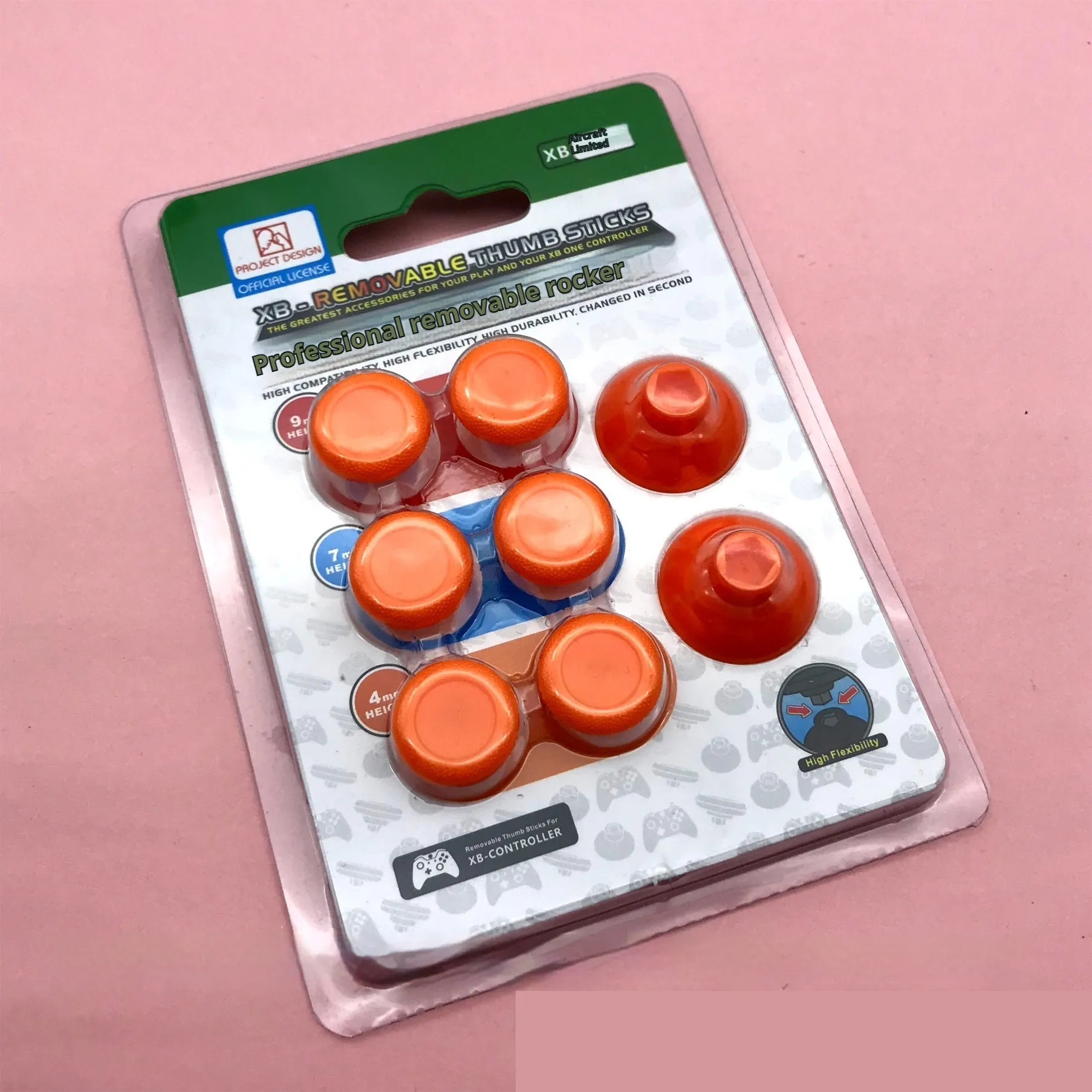 Set of 8 non-slip replacement joystick buttons in various colours for PS4 PS5 Xbox One controllers