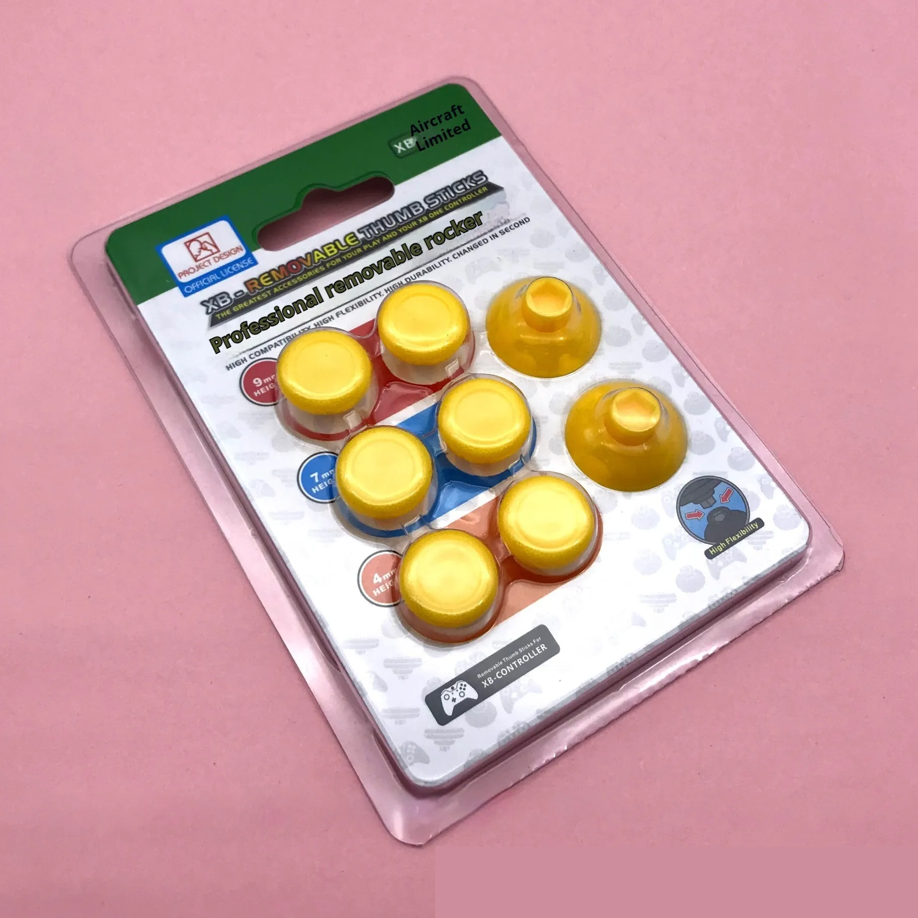 Set of 8 non-slip replacement joystick buttons in various colours for PS4 PS5 Xbox One controllers
