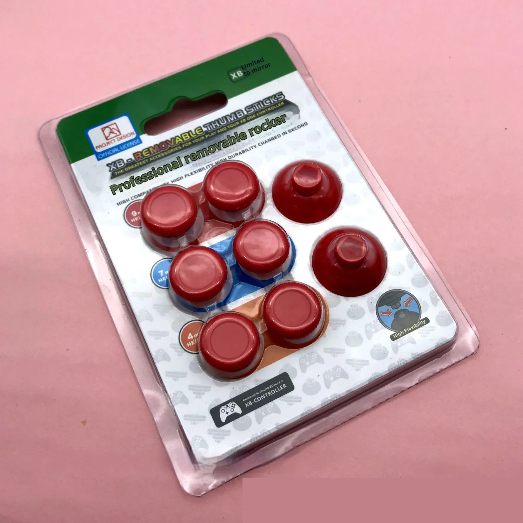 Set of 8 non-slip replacement joystick buttons in various colours for PS4 PS5 Xbox One controllers
