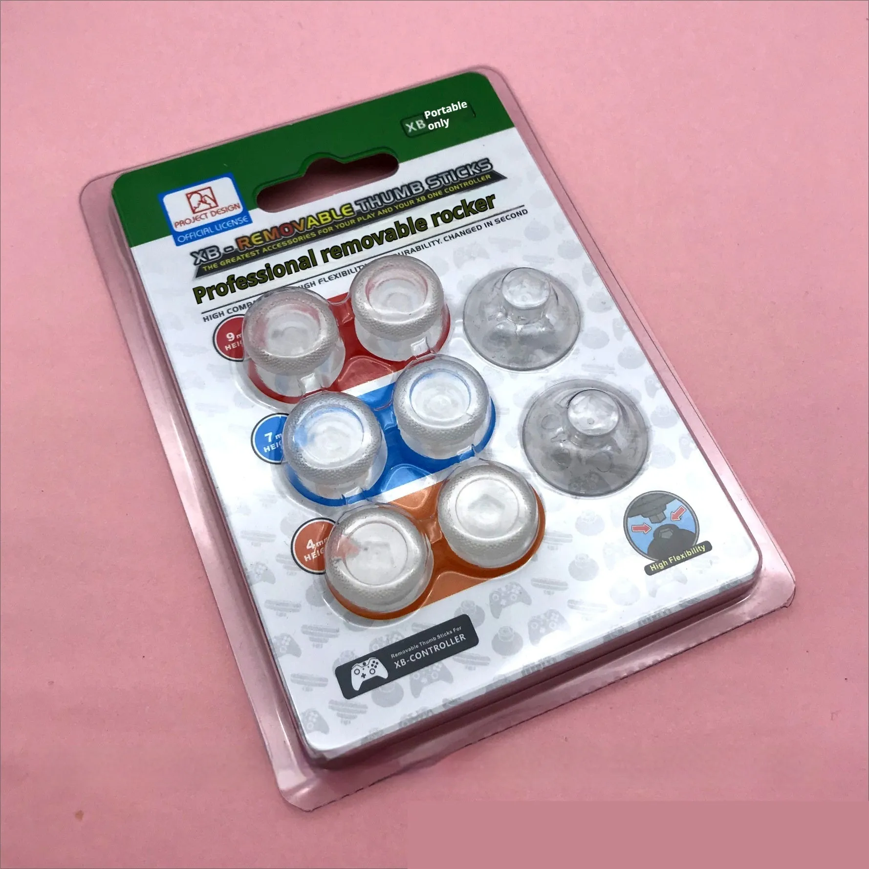 Set of 8 non-slip replacement joystick buttons in various colours for PS4 PS5 Xbox One controllers