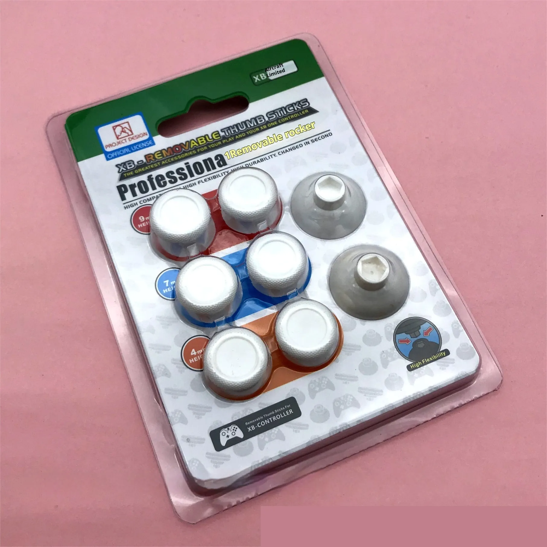 Set of 8 non-slip replacement joystick buttons in various colours for PS4 PS5 Xbox One controllers