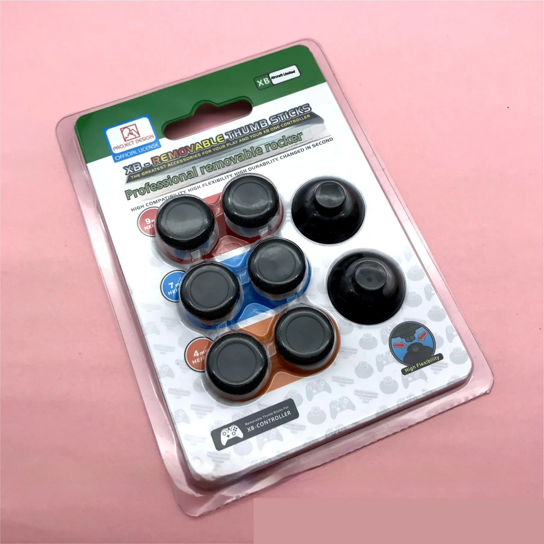 Set of 8 non-slip replacement joystick buttons in various colours for PS4 PS5 Xbox One controllers