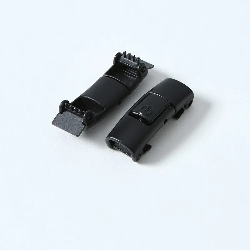 8mm wide press lock elastic shoelaces in various colours with a curved fit design.