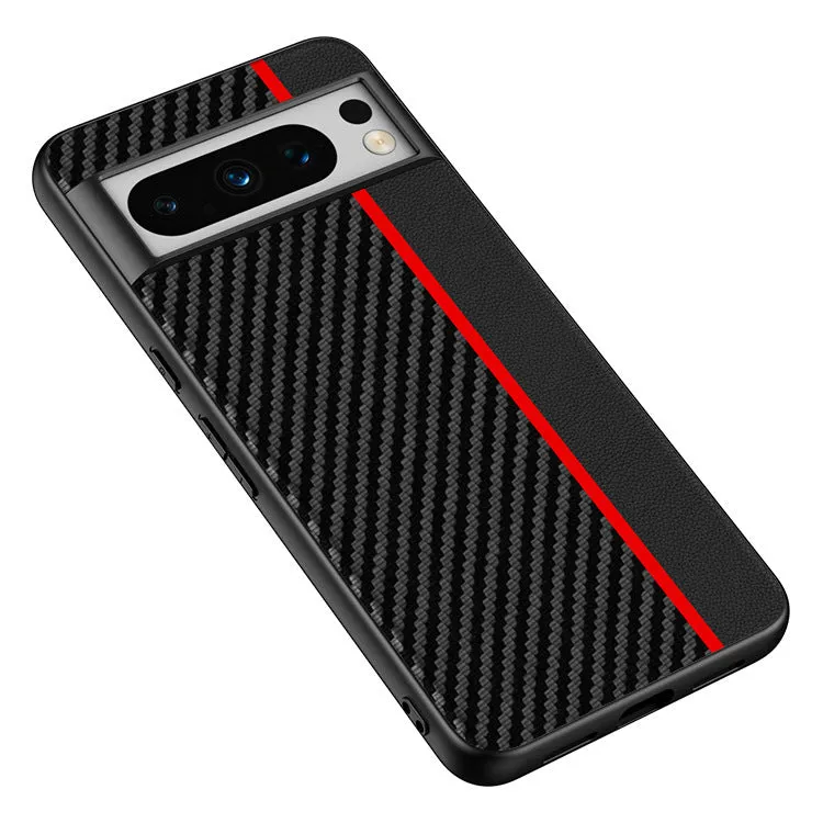 Carbon Fiber Kevlar anti-fall ultra-thin phone case for Google Pixel, shockproof, heat dissipation, imitation leather, all-inclusive hot pressing