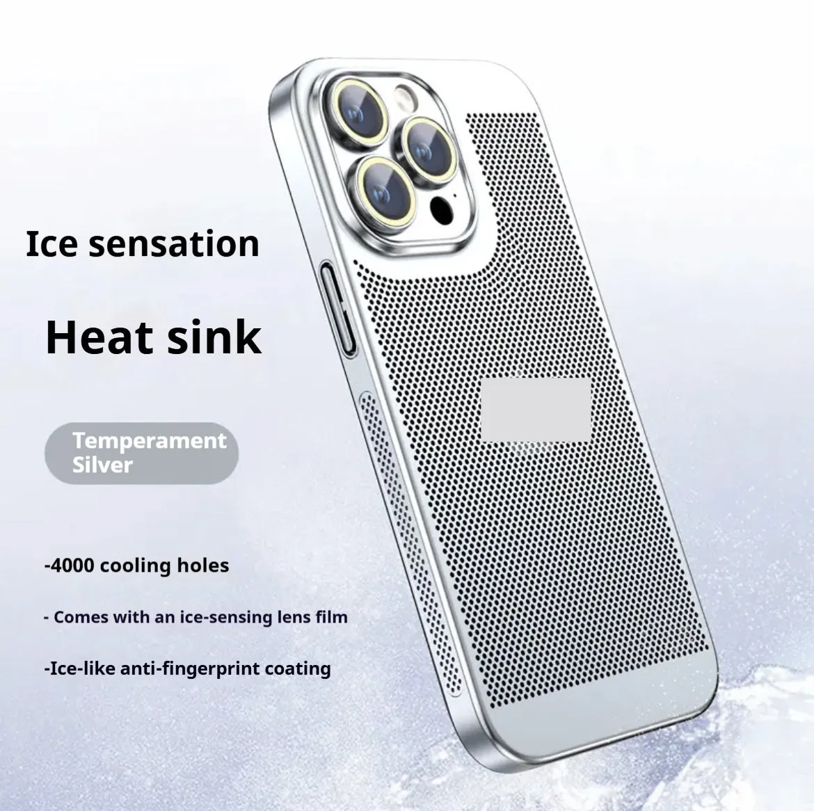 Electroplated all inclusive PC phone case for iPhone in black colour – anti-fall design