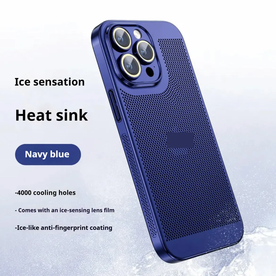 Electroplated all inclusive PC phone case for iPhone in black colour – anti-fall design