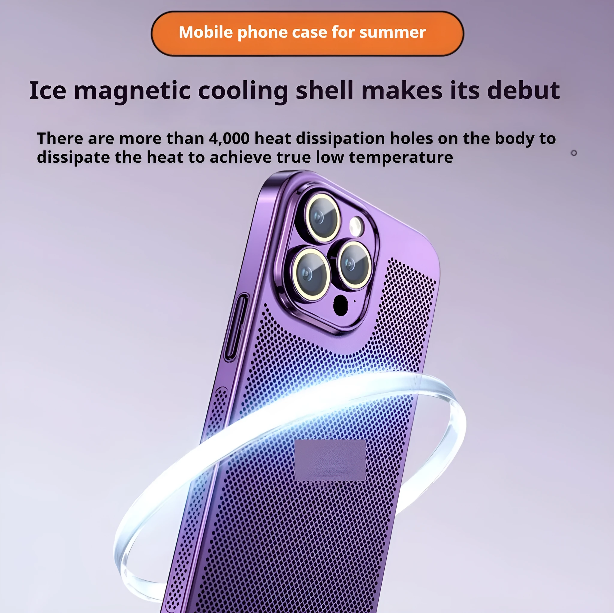 Electroplated all inclusive PC phone case for iPhone in black colour – anti-fall design