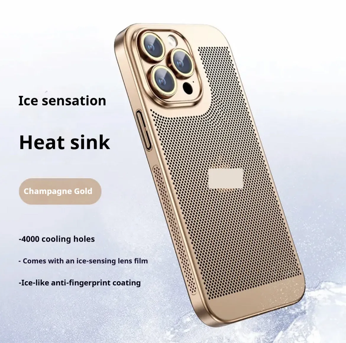 Electroplated all inclusive PC phone case for iPhone in black colour – anti-fall design