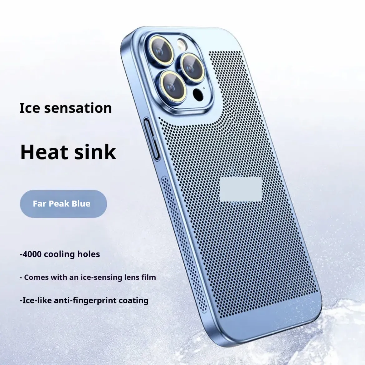 Electroplated all inclusive PC phone case for iPhone in black colour – anti-fall design