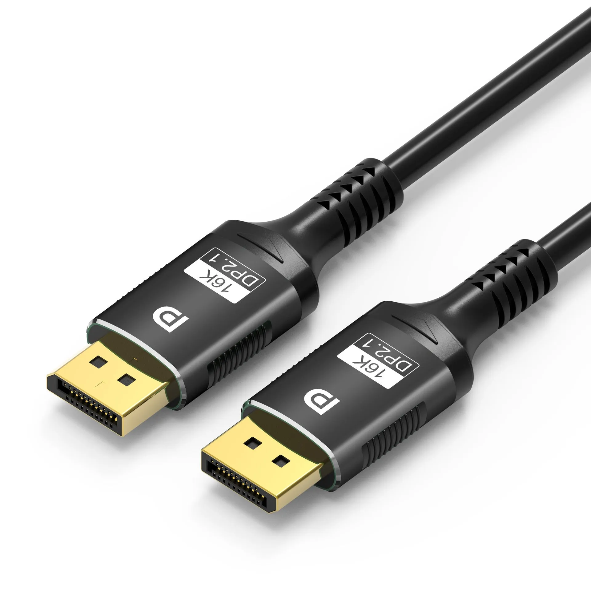 DisplayPort 2.1 male to male cable with knitted belt in 1m, 2m, 3m lengths for 16K 60Hz 8K 144Hz