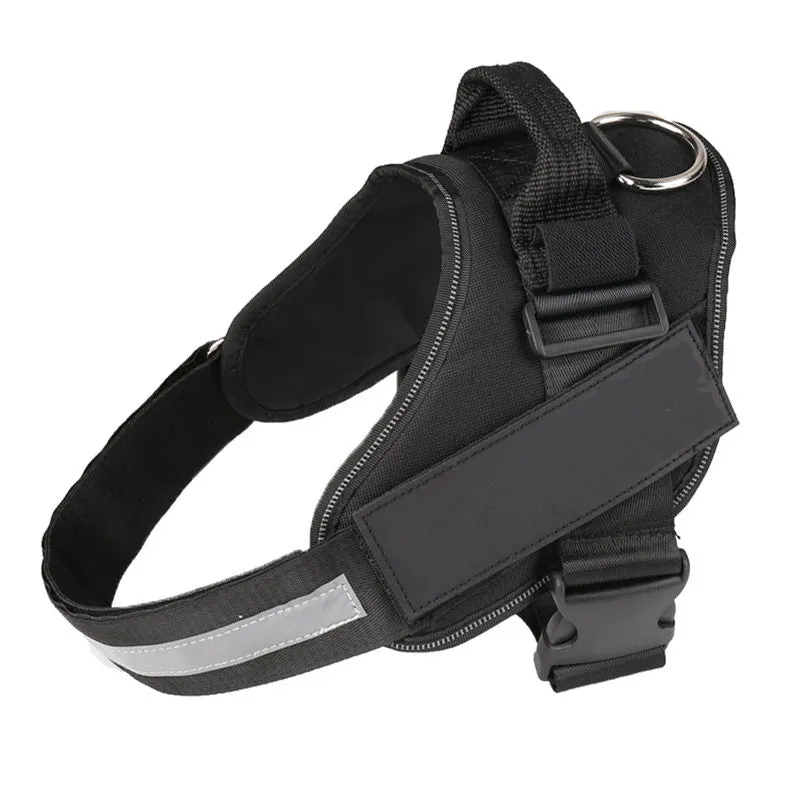 Adjustable reflective no-pull dog harness in multiple colours with chest strap design for small medium large breeds