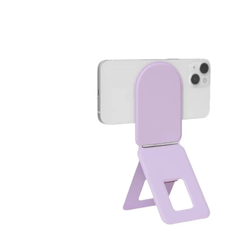 Live Selfie leather mobile phone holder in Dream Purple, Knight Black, or Mist Gray for universal fit