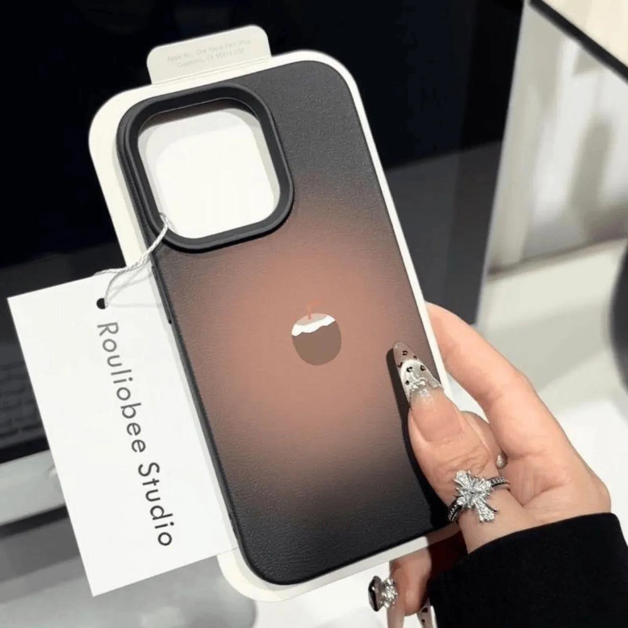 Coconut lychee pattern TPU phone case for Apple iPhone with drop protection