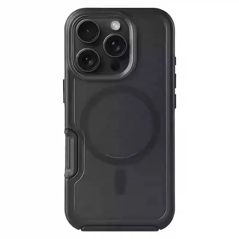 Matte frosted anti-fall magnetic phone case for Apple iPhone, available in multiple colours