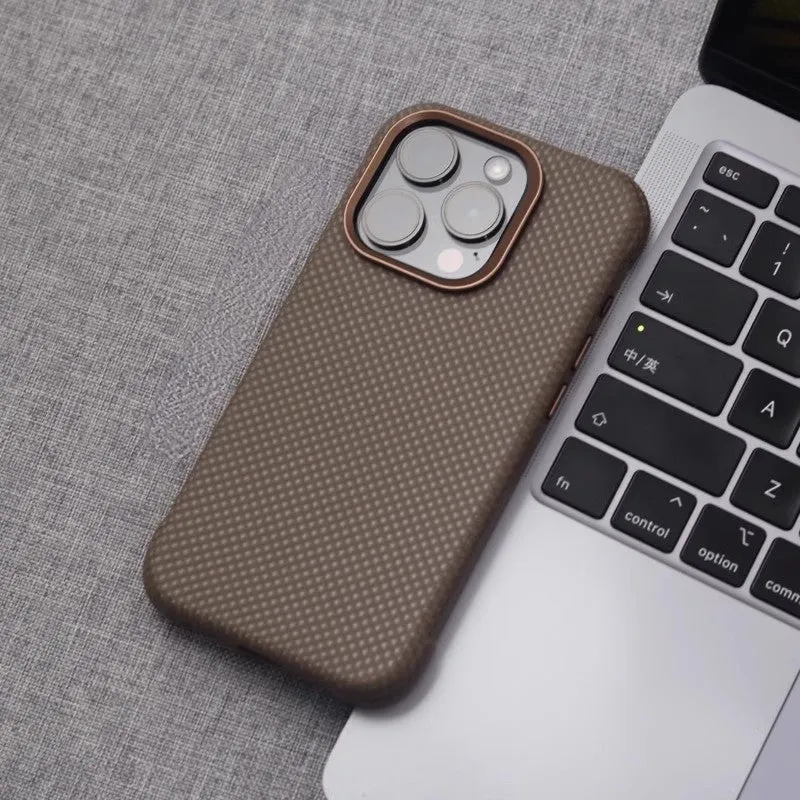 Hard PC leather phone case with embossed diamond grain and magnetic suction in Star Diamond finish