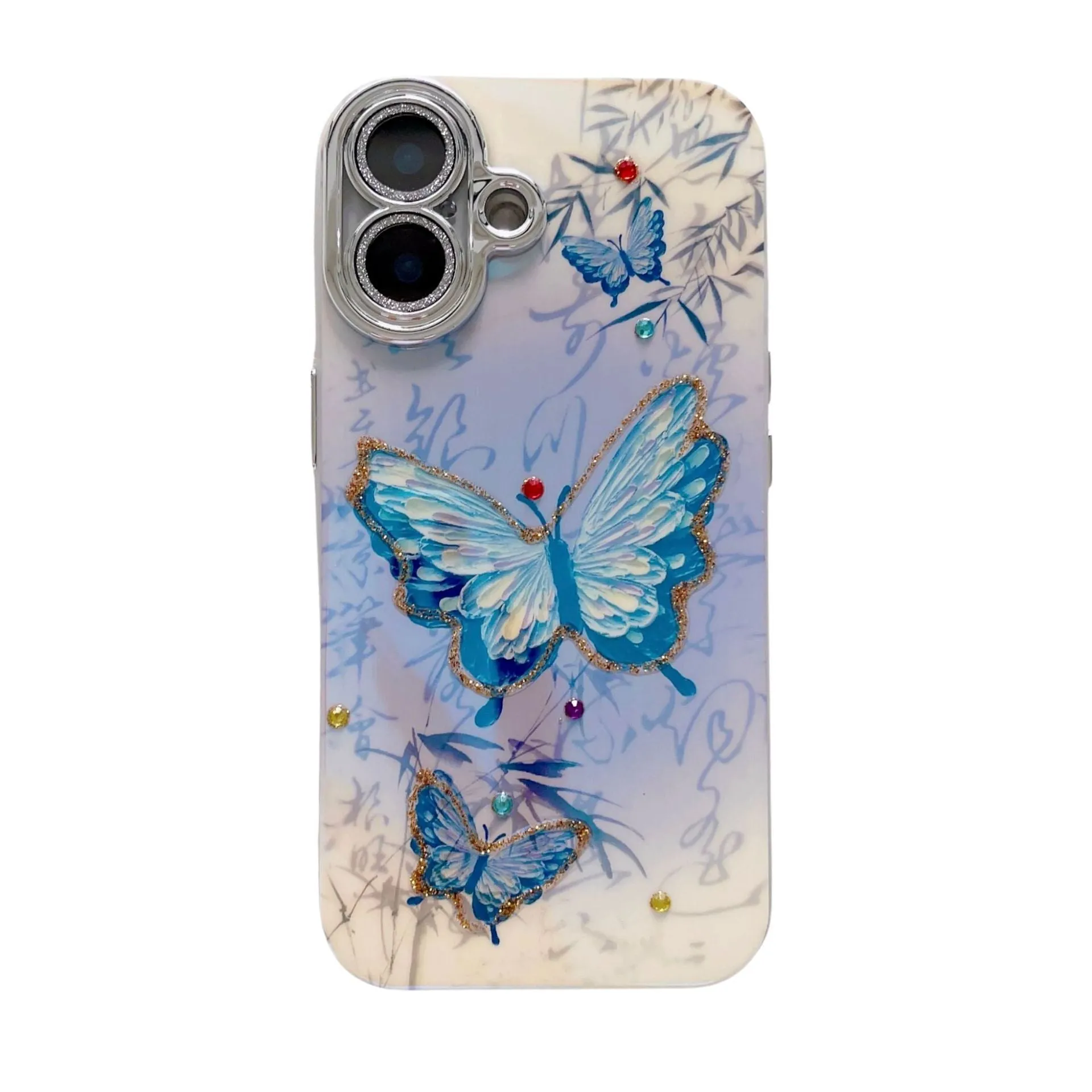 IMD anti-fall phone case for iPhone 13 in creative simple style full-wrap protective cover