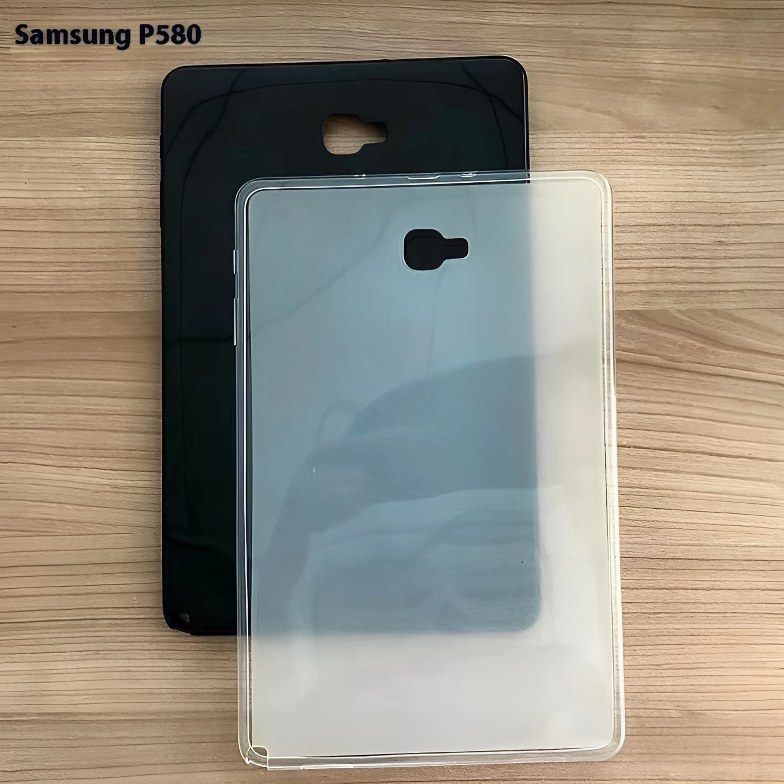 Samsung SM-P580 Tab A6 10-inch TPU soft silicone back cover in glossy black finish