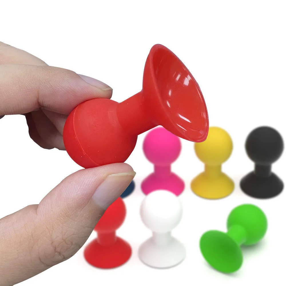 Creative solid colour silicone octopus ball mobile phone holder in blue, flexible universal stand for hands-free use